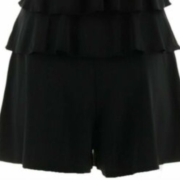 NWT $85 Fit 4 U Bandeau V-Tiered Mesh Romper Swimsuit Size 12 - Picture 4 of 4